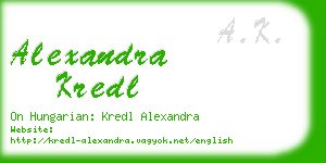 alexandra kredl business card